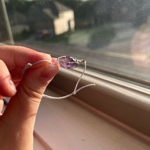 handmade amethyst adjustable bracelet